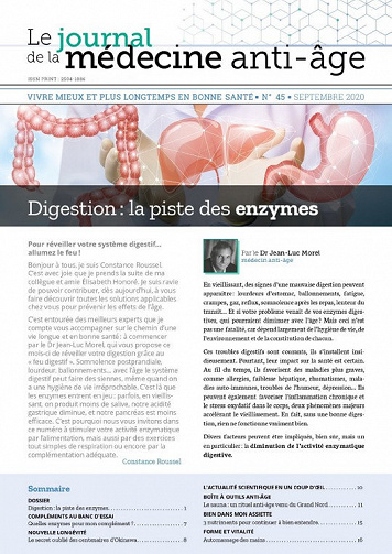 Le Journal de la Médecine Anti-Âge N°45 - Septembre 2020