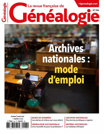 La Revue Française de Généalogie - Février-Mars 2020