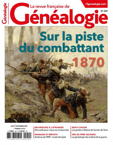 La Revue française de Généalogie - Août-Septembre 2020