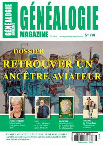 Généalogie N°379 - Juillet-Août 2019
