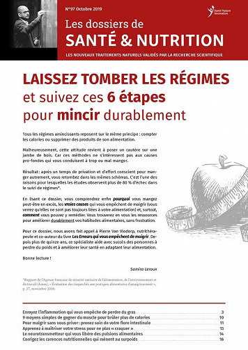 Les dossiers de Santé et Nutrition N°97 - Octobre 2019