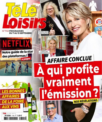 Télé Loisirs - 2 Septembre 2019