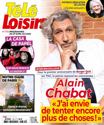 Télé Loisirs - 22 Avril 2019