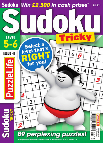PuzzleLife Sudoku Tricky - Issue 41