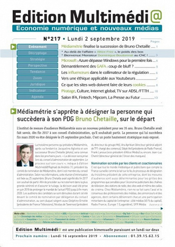 Édition Multimédia - 2 Septembre 2019