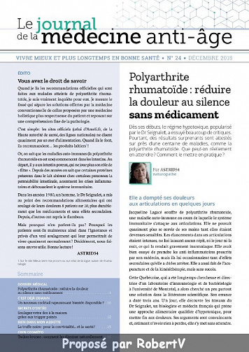 Le Journal de la Médecine Anti-Âge N°24 - Décembre 2018