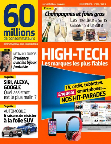 60 Millions de Consommateurs - Decembre 2018