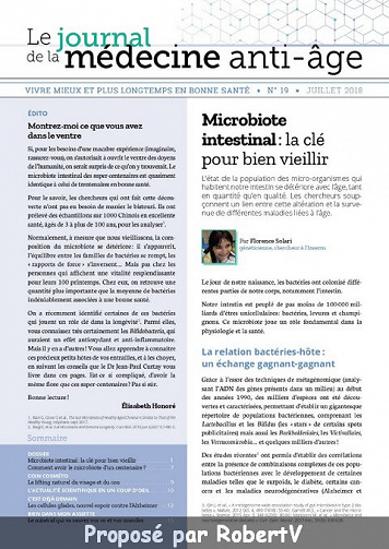 Le Journal de la Médecine Anti-Âge N°19 - Juillet 2018