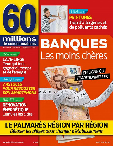 60 Millions de Consommateurs N°535 - Mars 2018