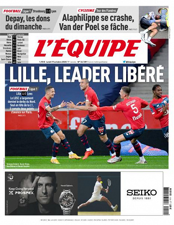 L’equipe du Lundi 19 Octobre 2020