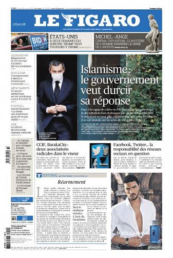 Le Figaro du 20 Octobre 2020