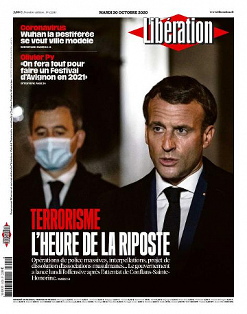 Libération du Mardi 20 Octobre 2020