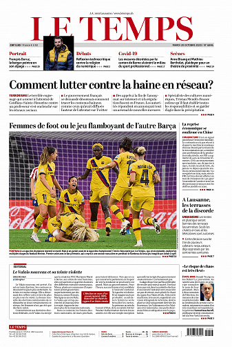 Le Temps du mardi 20 octobre 2020