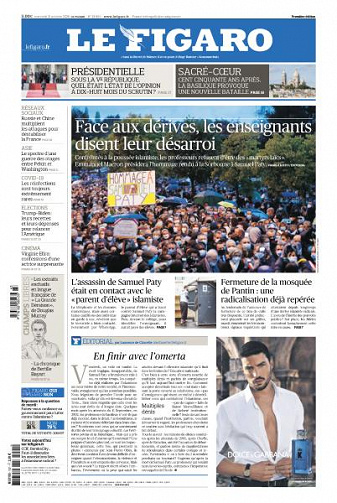 Le Figaro du Mercredi 21 Octobre 2020