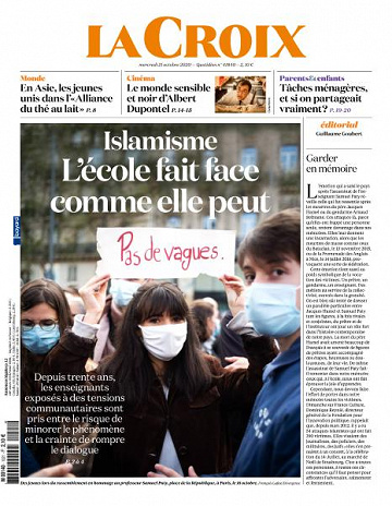 La Croix - 21 Octobre 2020