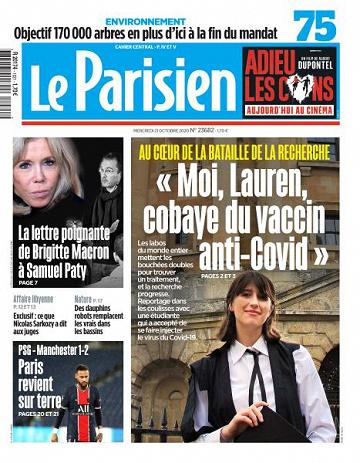 Le Parisien du Mercredi 21 Octobre 2020