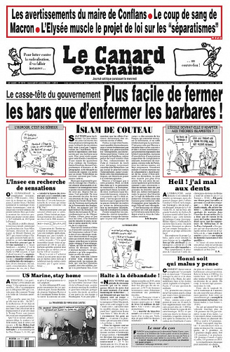 Le Canard enchaîné N°5215 - 21 Octobre 2020