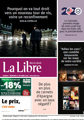 La Libre Belgique-Hainaut - Mercredi 21 Octobre 2020
