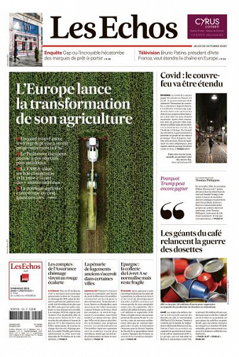 Les Echos du Jeudi 22 Octobre 2020