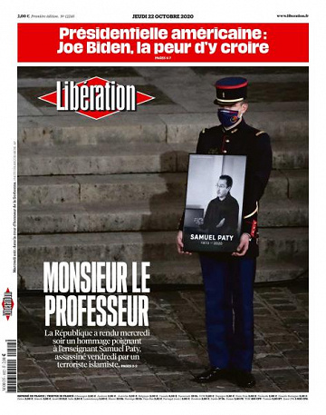 Libération du Jeudi 22 Octobre 2020