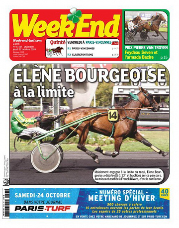 Week end du jeudi 22 octobre 2020