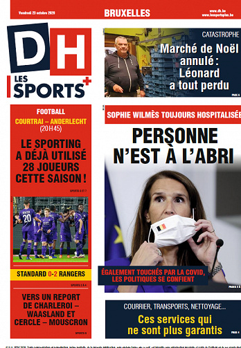 La Dernière Heure-Bruxelles - Vendredi 23 Octobre 2020