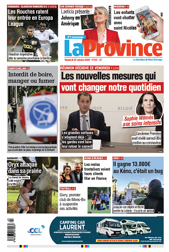 La Province - Vendredi 23 Octobre 2020