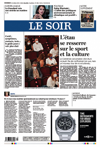 Le Soir Edition Bruxelles - Vendredi 23 Octobre 2020
