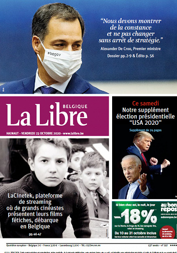 La Libre Belgique-Hainaut - Vendredi 23 Octobre 2020