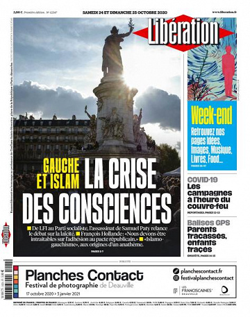 Libération du Samedi 24 et Dimanche 25 Octobre 2020