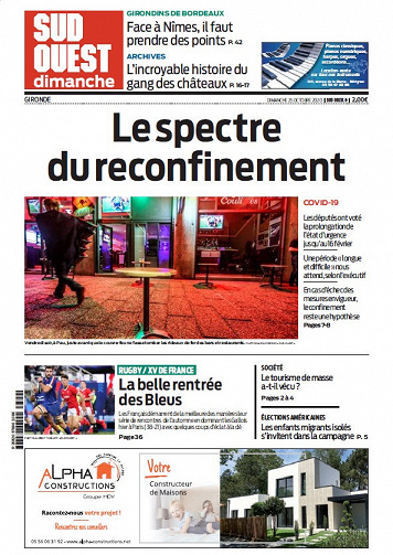 Sud Ouest Dimanche - Gironde - Dimanche 25 Octobre 2020