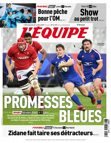 L’equipe du Dimanche 25 Octobre 2020