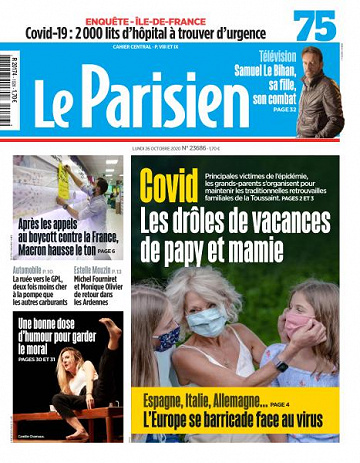 Le Parisien du Lundi 26 Octobre 2020