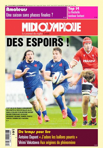 Midi Olympique Rouge - 26 Octobre 2020