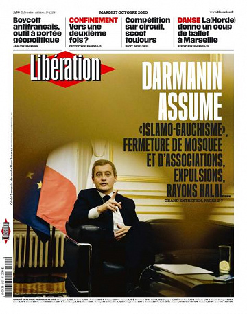 Libération du Mardi 27 Octobre 2020