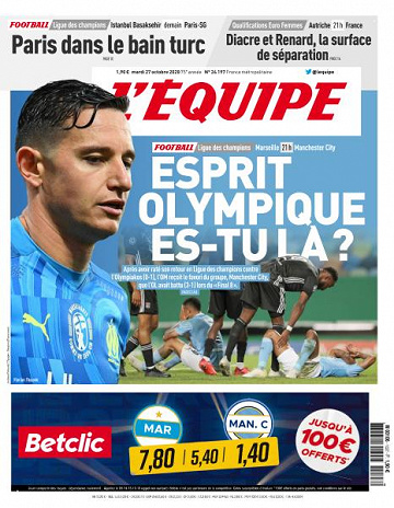 L’equipe du Mardi 27 Octobre 2020