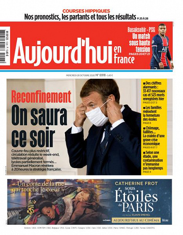 Aujourd’hui en France - 28 Octobre 2020