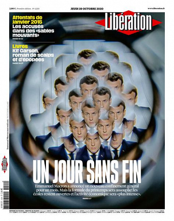 Libération du Jeudi 29 Octobre 2020