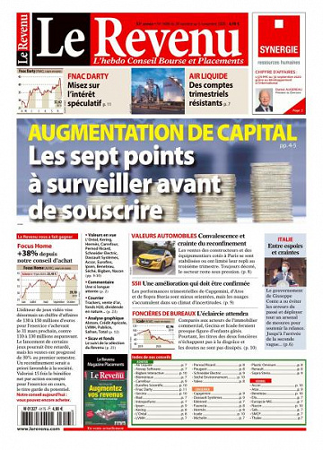 Le Revenu - 30 Octobre 2020