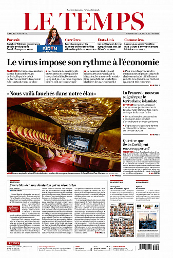 Le Temps - Vendredi 30 octobre 2020