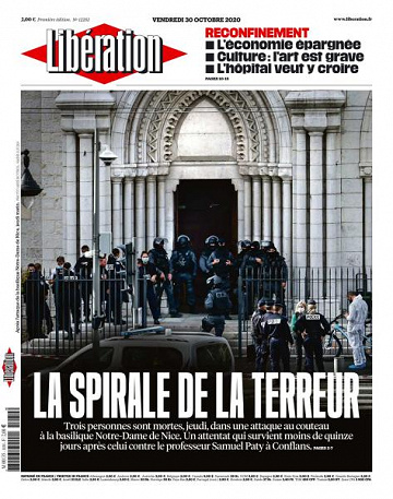 Libération du Vendredi 30 Octobre 2020