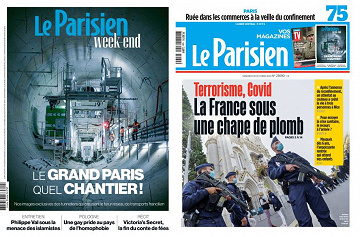 Pack Le Parisien + Le Parisien Week-End - Vendredi 30 Octobre 2020