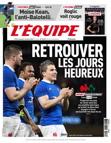L’equipe du Samedi 31 Octobre 2020