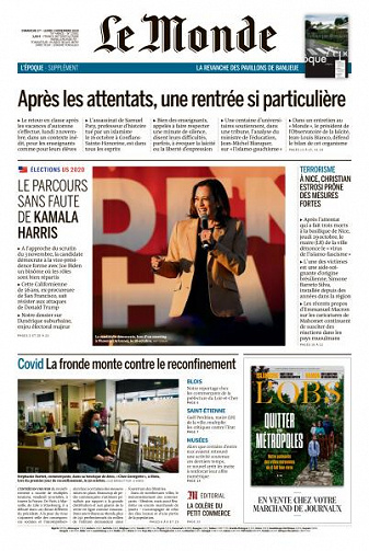 Le Monde du Dimanche 1er et Lundi 2 Novembre 2020
