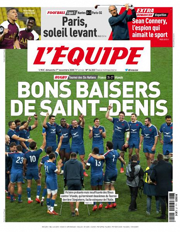 L’equipe du Dimanche 1er Novembre 2020