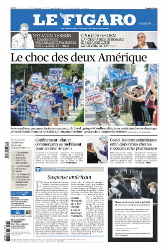 Le Figaro du Mardi 3 Novembre 2020