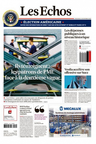 Les Echos du Mercredi 4 Novembre 2020