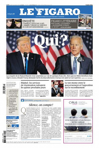 Le Figaro du Jeudi 5 Novembre 2020