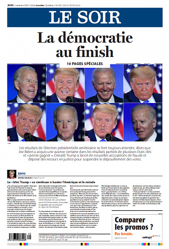 Le Soir Edition Bruxelles - Jeudi 5 Novembre 2020