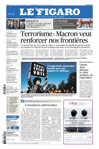 Le Figaro du Vendredi 6 Novembre 2020